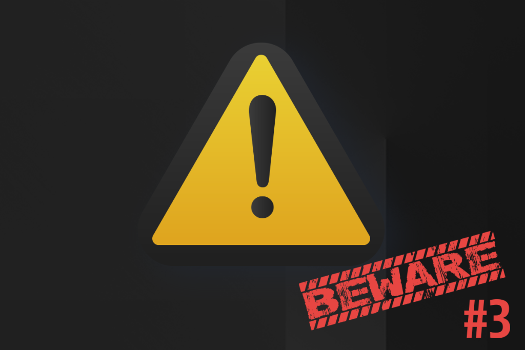 Vignette de tutoriel vidéo n°3 intitulée "Beware" sur la gestion du cache.