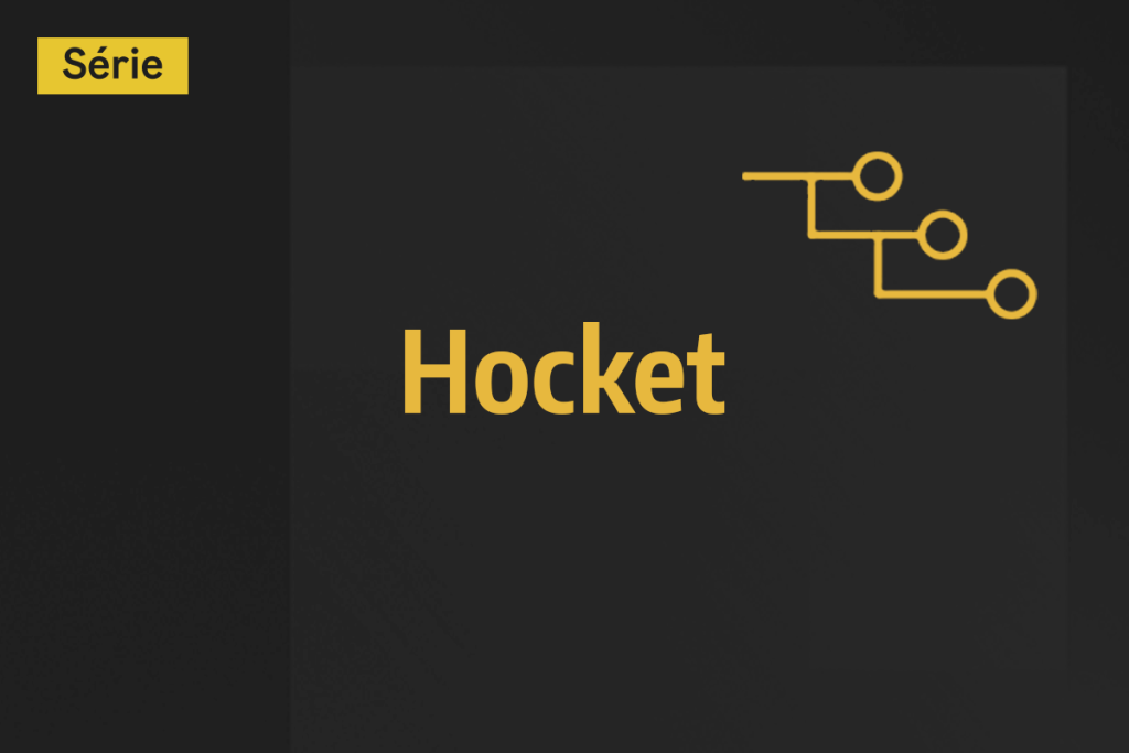Vignette de la vidéo tutorielle "Hocket", présentant le titre sur fond sombre avec un graphique abstrait jaune.