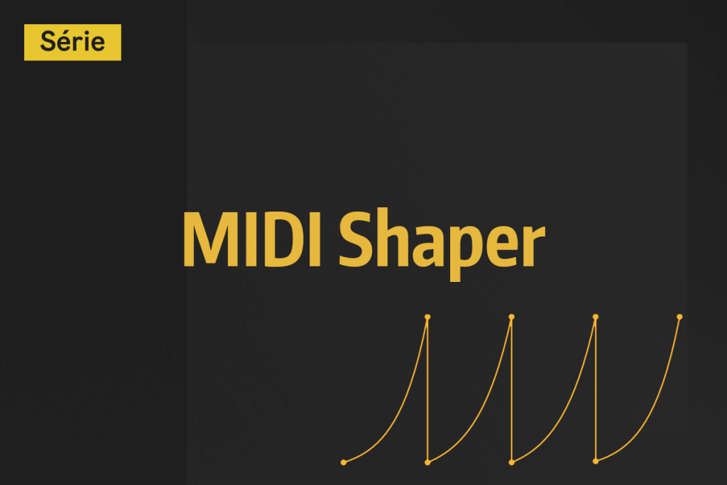 Vignette du tutoriel vidéo sur l'outil MIDI Shaper, présentant le titre sur fond sombre avec une ligne graphique dorée.