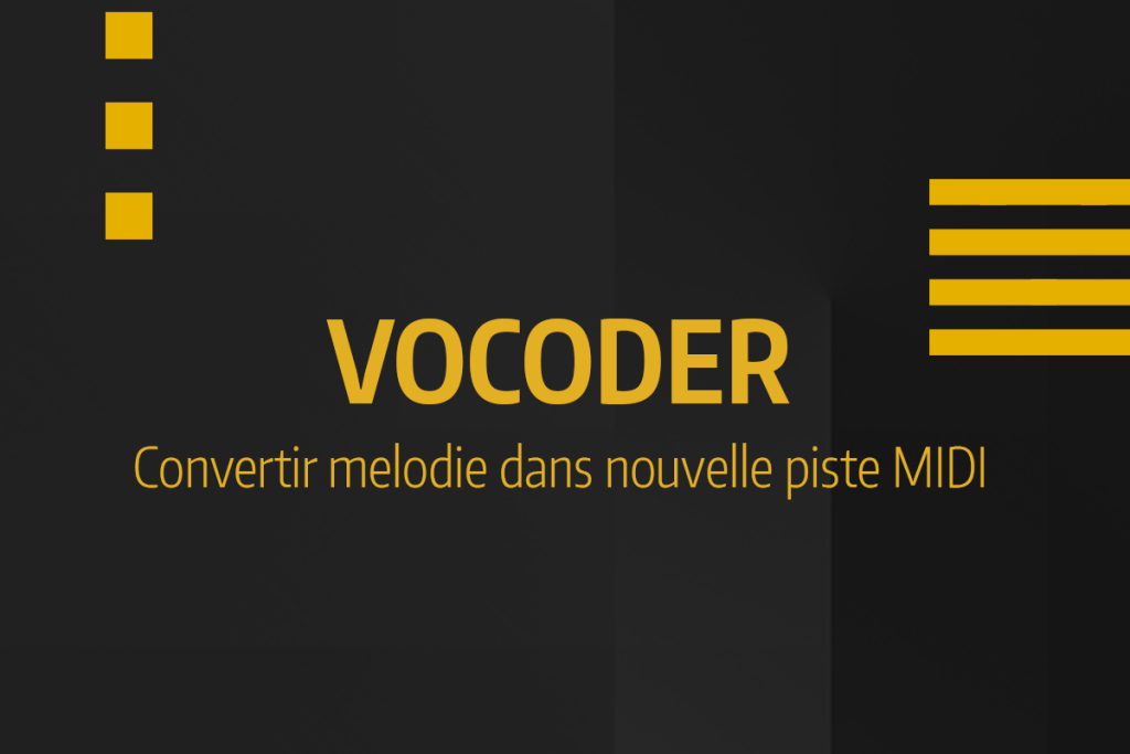 Vignette de tutoriel vidéo expliquant comment utiliser un Vocoder pour convertir une mélodie audio en piste MIDI.