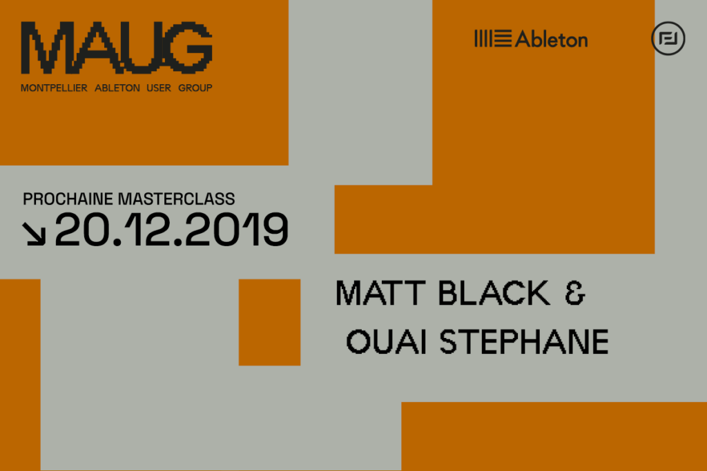 Vignette annonce événement Montpellier Ableton User Group du 20 décembre 2019